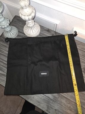 Versace Black Drawstring Dust Bag